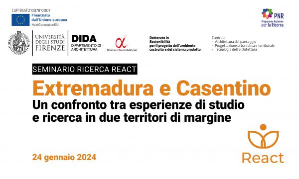 Extremadura e Casentino Un confronto tra esperienze di studio e ricerca in due territori di margine.